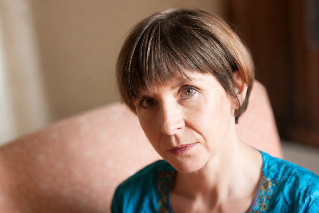 Suzan Joy Wells portrait for article on voice, sound and the healing body